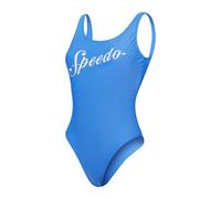 Maillot de bain 1 pièce femme Speedo Logo Deep U-Back Bleu 36