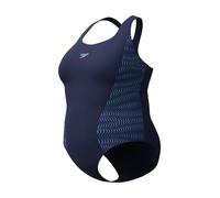 Speedo Plus Placement Medalist One Piece Maillot de Bain pour Femme, Bleu Marine, 44