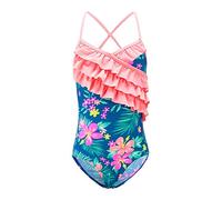 Maillot de Bain 1 Pièce Fille Enfant - Style Hawai à Volants Dentelés - Taille 13-14 Ans
