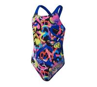Maillot de bain 1 pièce fille Speedo Digital Allover Powerback - Rose - Enfant - Femme 16 ans