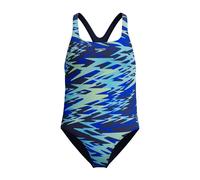 Maillot de bain 1 pièce fille Speedo Hyperboom Allover Medalist Bleu 5/6 ans