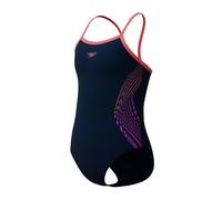 Speedo Plastisol Placement Thinstrap Muscleback Swimsuit Bleu 9-10 Years Fille