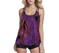 Maillot De Bain 1 Pièce Glamour Bain String Haut Intégré sans Culotte Minimiseur Costume Tunique Pudique Decollete Froncé Hipster Leopard Matiere Princesse 1920 Hot Miss