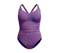 Maillot de bain 1 pièce imprimé col V femme Speedo Bleu 48