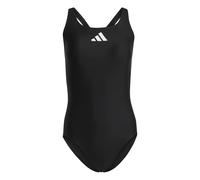 adidas Femme 3 Bar Logo Swimsuit, Black / White, 42
