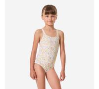 Maillot de bain 1 pièce natation loisirs fille, Vega mimi corail