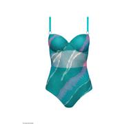Maillot de bain 1 pièce préformé femme Lisca Atlantida Vert 46D