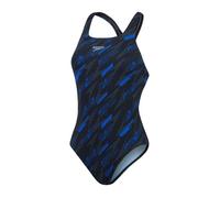 Maillot de bain speedo femme boom allover medalist bleu noir