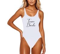 Maillot De Bain 1 Pieces Femme Amincissant,Maillot de Bain à imprimé Lettre pour Femme Maillot de Bain Sexy Bikini sans Manches Dos Nu