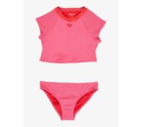 Roxy Set Aruba Crop Sleeveless Rash Guard Rose 14 Years Fille