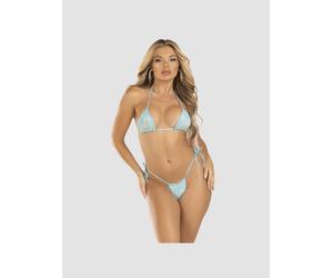 Maillot de bain 2 pièces 81663 strass bleu