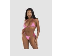 Maillot de bain 2 pièces 81663 strass rose