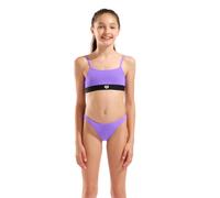 Maillot de bain 2 pièces bande élastique fille Arena Violet 6/7 ans