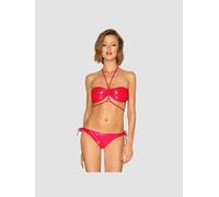 Maillot de Bain 2 Pièces Coralya Wetlook Rouge