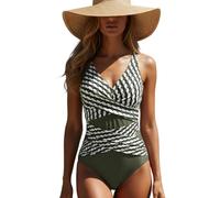 Maillot De Bain 2 Pieces Femme - Maillot de Bain Tankini Deux pièces à imprimé Floral pour Femmes Ensemble élégant de Plage et Piscine en Tissu Confortable et stylé
