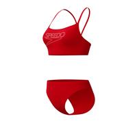 Maillot de bain 2 pièces femme Speedo End+ Logo Thin Strap Rouge 46