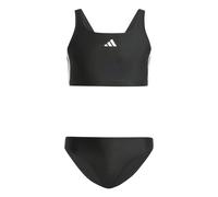 Adidas Bikini 3-Stripes V-Back – Dos en V, 3 bandes – Noir/Blanc – 3-4 ans Fille