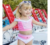 Maillot De Bain 2 Pièces Fille Princesse Uv Upf 50+ Rose 3/4A