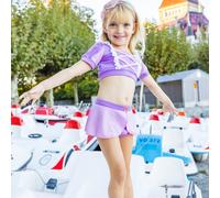 Maillot De Bain 2 Pièces Fille Princesse Uv Upf 50+ Violet 3/4A