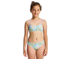 Maillot de bain 2 pièces fille Roxy Letter Up Vert 14 ans