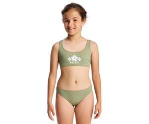 Maillot de bain 2 pièces fille Roxy Solid Active RG Vert 14 ans