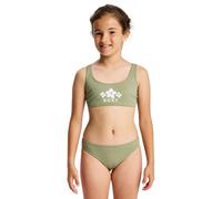 Roxy - Kid's Solid Active RG Bralette Set - Bikini - 16 Years - oil green