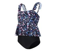 Maillot de Bain 2 Pieces Tankini Ado 7-14 Ans Fleur Haut De Maillot De Bain Tankini à Volants + Bas De Maillots Tanga Fille Sport Natation Piscine Plage Vacances Chic Pas Cher (Navy, 13-14 Years)
