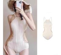Maillot de bain 2025 triangle pour femme - Essentiels de plage, piscine et station balnéaire (M, blanc)