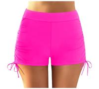 Maillot de Bain 24 Pieces Women Plus Size High Waist Bikini Bottoms Swim Briefs Beach Shorts Ruched Bottom High Cut Swim Bottom Full Coverage Swimsuit Sports Yoga Shorts Swimbottom