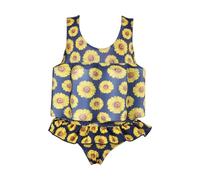 Maillot de Bain 4 Pieces de Bain pour Fille,Gilet flottabilité élevé pour Enfants (1 à 8 Ans)