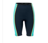 Maillot de Bain à Manches Courtes Fendu for Femme, néoprène 1,5 mm, Short, Veste de Surf et de plongée(Blue Pants,XL)