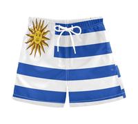 Maillot de bain à séchage rapide pour garçon 2 à 14 ans 2 ans - Motif drapeau de l'Uruguay, Drapeau Uruguay, 10-11 ans