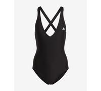 Maillot de bain adidas 3S noir mat blanc femme - 34