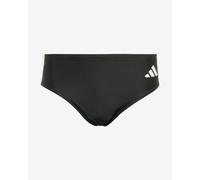 Maillot de bain adidas slip 3 bandes noir pur blanc - S