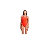 Maillot de bain arena dos double cross uni corail violet femme