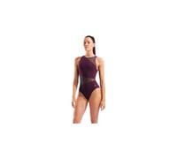Maillot de bain arena mesh angle bordeaux femme