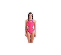 ARENA One Big Logo Maillot de Bain Une Pièce Femme, Maillot de Bain à Séchage Rapide, Tenue de Bain Sportive en Tissu MaxLife Eco avec Résistance Maximale au Chlore et Protection UV UPF 50+