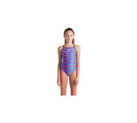 Maillot de bain arena racing stripe bleu fille
