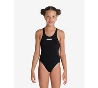 Maillot de bain Arena Team Swim Tech Solid noir blanc fille - 12-13