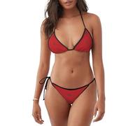 Maillot de bain avec bretelles réglables pour femme Motif drapeau du Maroc, noir, Taille M