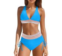 Maillot De Bain Bandeau Femme 2 Pieces Bikini Femme 2 Pieces Maillots Deux Pièces Vintage Ensemble Bikini Sexy Swimsuit,Imprimé Floral Swimwear