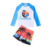 Maillot De Bain Bebe Garcon Maillot De Bain Enfant Tee Shirt Anti UV 4 Ans 14 Bouee Integree Ensembles Garçon Short Blanc 12 Imprimé T 16 110 Plage Flottant Ensemble Séchage Rapide Tshirt Haut 3