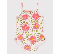 Maillot de bain bébé une pièce à volants, imprimé fleurs Petit Bateau - blanc - Taille 36 mois 36M blanc/multicouleur