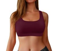 Maillot De Bain Brassiere - Haut de Bikini Sport Dos Femmes - Séchage Rapide Soutien Réglable pour Aqua Fitness Sexy