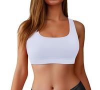 Maillot De Bain Brassiere - Haut de Bikini Sport Dos Femmes - Séchage Rapide Soutien Réglable pour Aqua Fitness