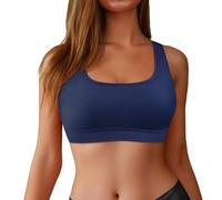 Maillot De Bain Brassiere - Haut de Bikini Sport Dos Femmes - Séchage Rapide Soutien Réglable pour Aqua Fitness