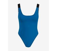 Maillot de bain Calvin Klein Scoop Back Intense Power bleu électrique noir femme - S