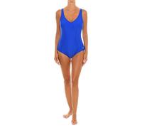 Maillot de bain col V pour femme 46064-Bleu 44