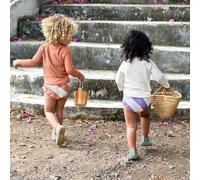 Maillot de bain couche Rayures terre et sel marin (7-12 mois)