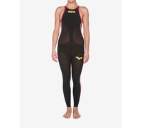 Maillot de bain de compétition Arena Powerskin R-Evo+ Full Body Long Leg Open Back noir jaune femme - 32